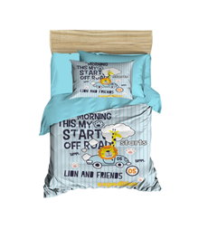 L'essentiel linge de maison Juego de Funda de Edredón PH138 Azul, Azul Marino y Blanco